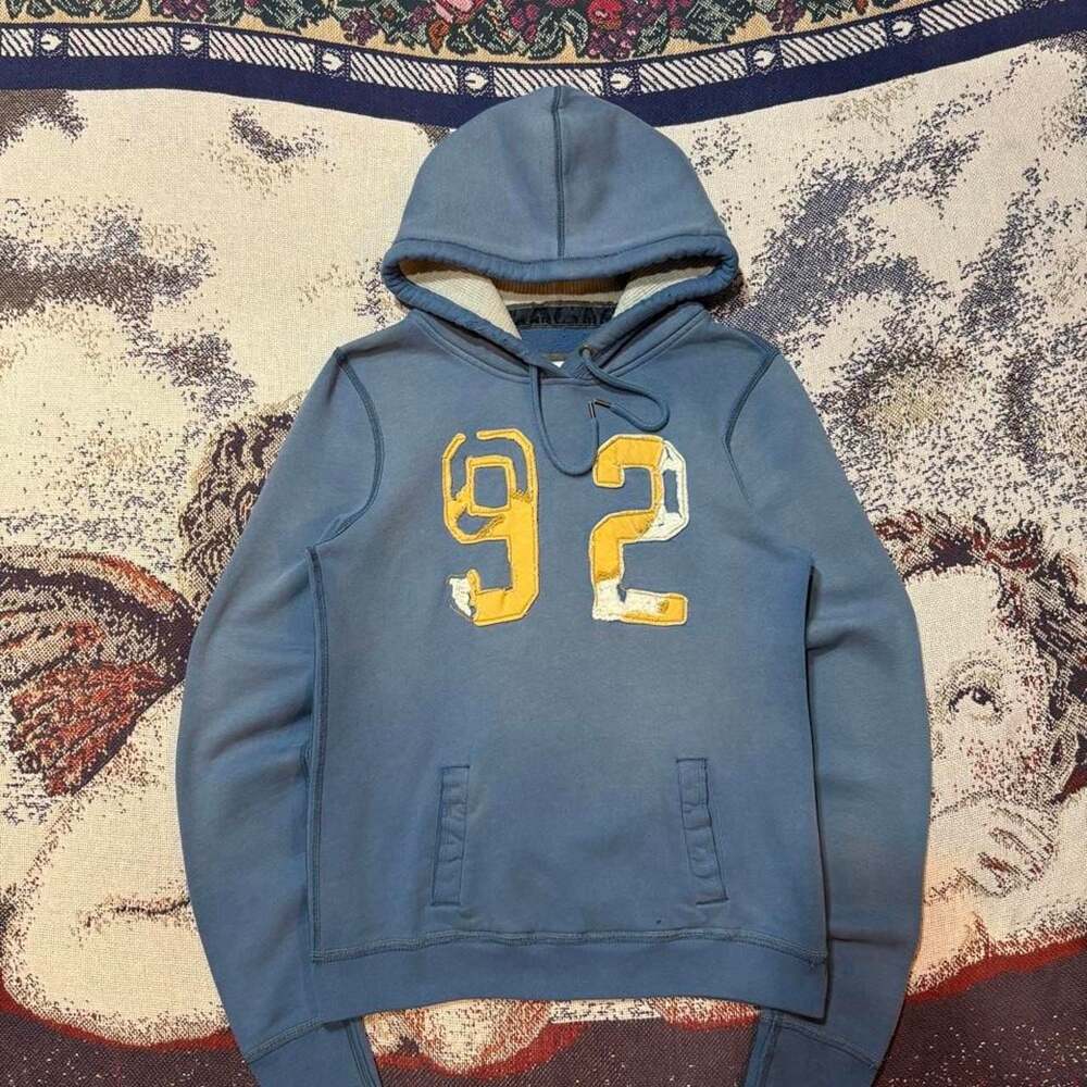 Abercrombie & Fitch 92 Distressed Faded Pullover Hoodie